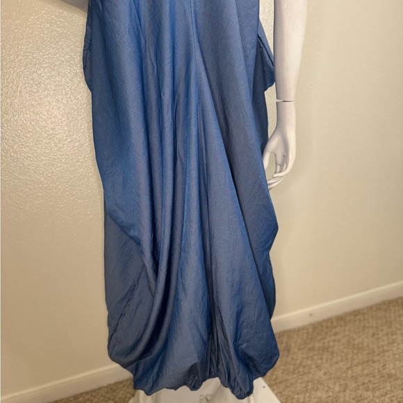 Unbranded Balloon Dress/ Solid/Blue Denim Size 2XL. #313 - Picture 10 of 14